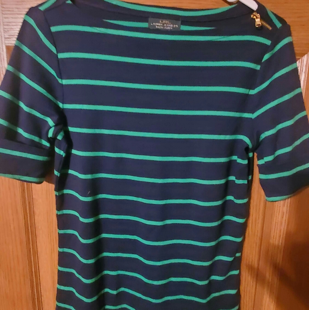 Black/Green LRL Ralph Lauren Women's Sm.